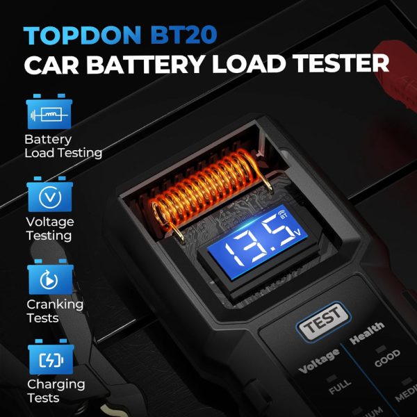 TOPDON BT 20 - Entry Level Wireless Tester For 12V Battery. Hot on Sale - Image 3