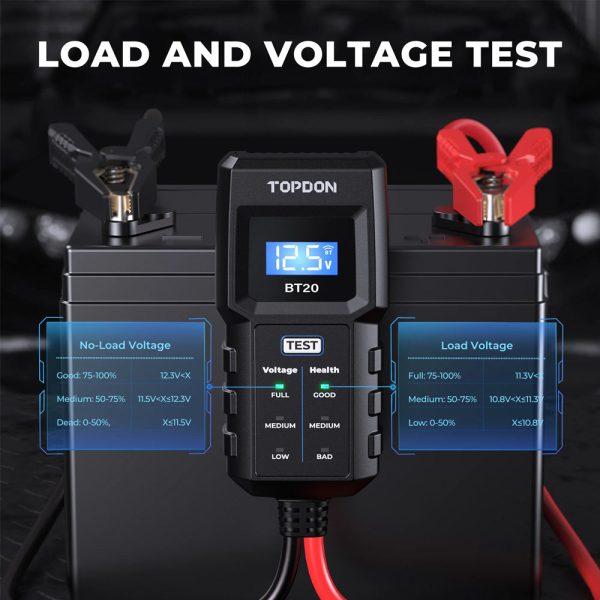 TOPDON BT 20 - Entry Level Wireless Tester For 12V Battery. Hot on Sale - Image 4