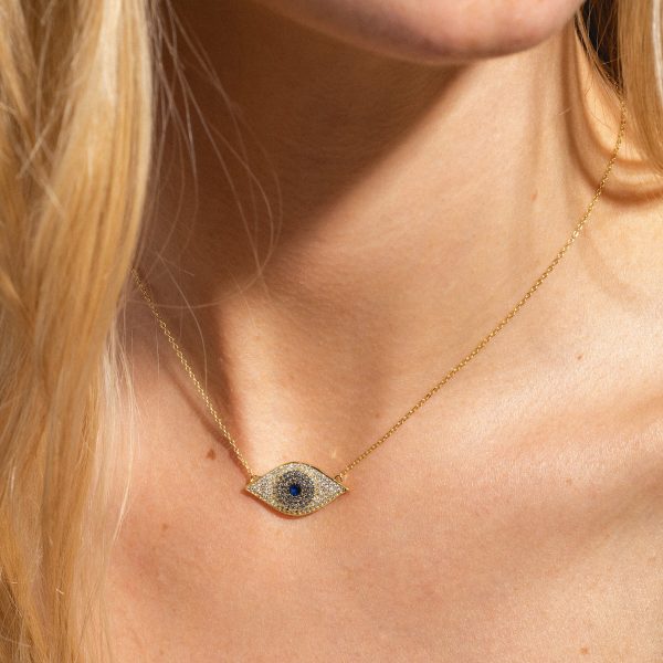 Blue Evil Eye Necklace Online Hot Sale - Image 2
